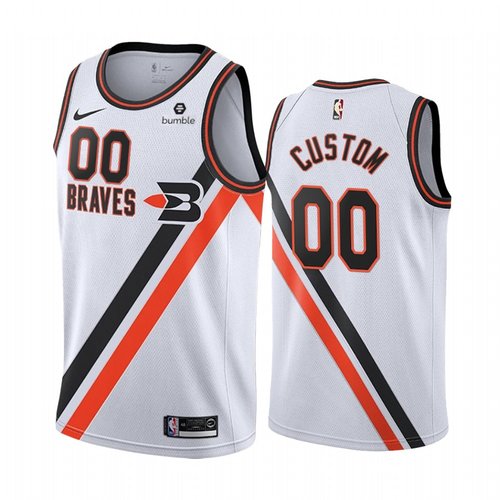 Nike Los Angeles Clippers Custom White 2019-20 Classic Edition Stitched NBA Jersey->customized nba jersey->Custom Jersey